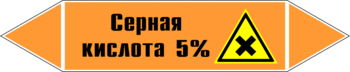 Маркировка трубопровода "серная кислота 5%" (k23, пленка, 252х52 мм)" - Маркировка трубопроводов - Маркировки трубопроводов "КИСЛОТА" - vektorb.ru